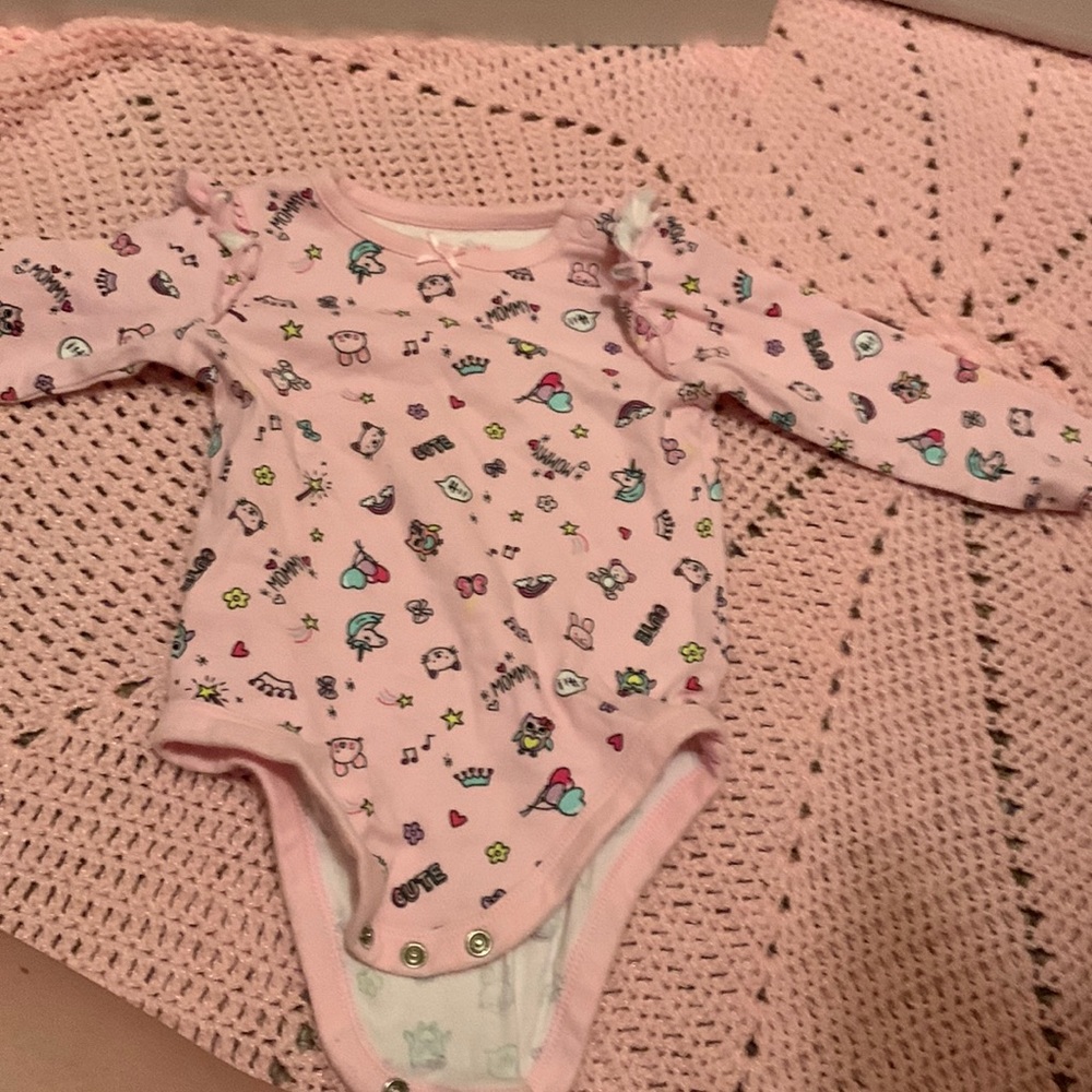 garanimals 12 long sleeve onesie